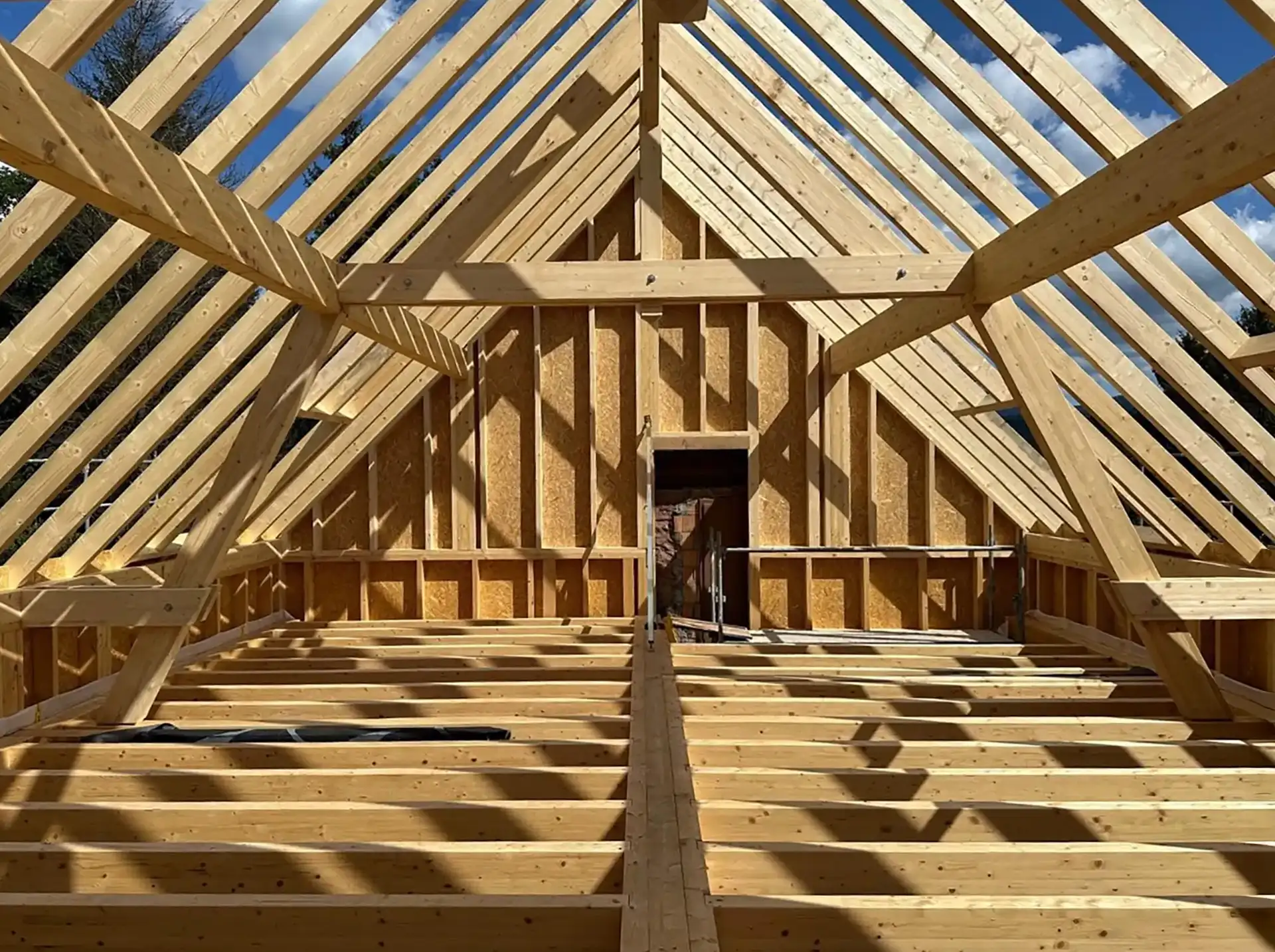 Construction en bois et métal proche de Molsheim