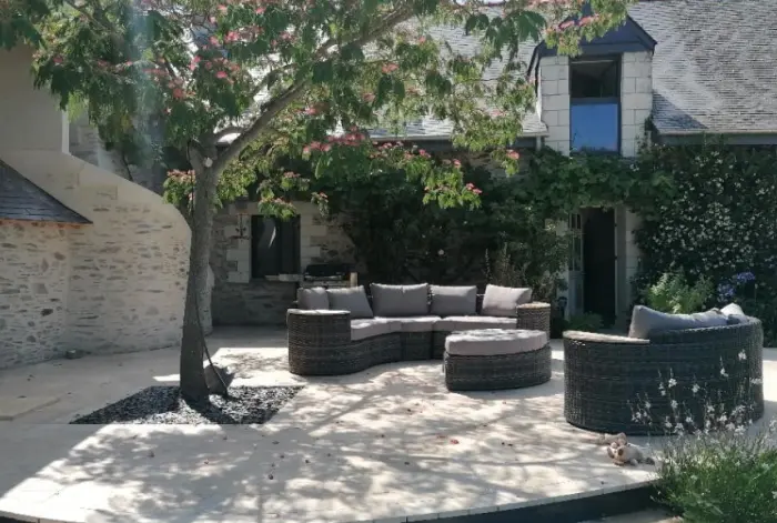Aménagement paysager et maçonnerie autour d'Angers