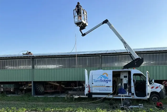 Nettoyage de panneaux solaires en Grand Est