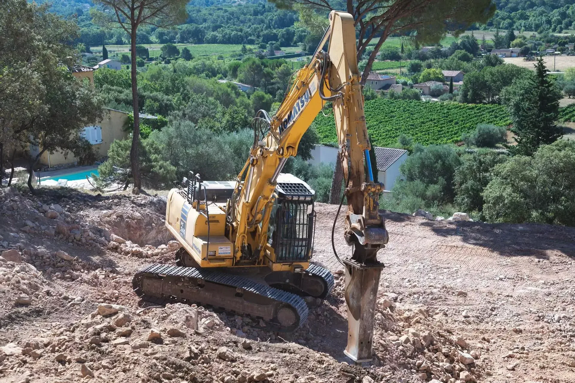 Terrassement et assainissement dans le Var