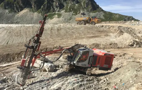 Forage chantier grés