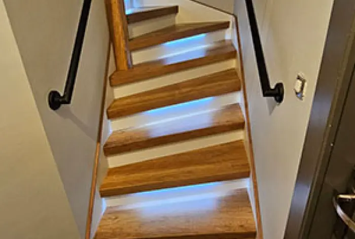 Rénovation d'escaliers dans le Grand Nord