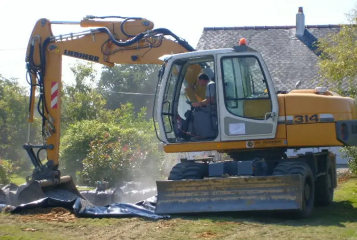 Travaux d'assainissement et terrassement proche de Saint-Nazaire